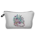 Aquarell Blumen Bücher Druck Federmäppchen ästhetische Kosmetiktasche Aufbewahrung - Aquarell Blumen Bücher Stil (hz3972)