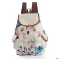 Süßer Cartoon Katze Leinen Rucksack Damen Freizeit Schultasche Reise Tagesrucksack braun - Niedliche Cartoon Front Katze Stil (1673c)