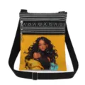 Cartoon girl print crossbody bag detail, stylish double zipper shoulder bag for daily use. - Style 25 (xkk0634)