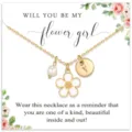 Collana Pendente Perla Fiore Lettera Y Oro Regalo Sposa Variante Opzione Articolo - Lettera A(A) / Bianco
