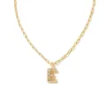Collier avec pendentif lettre E en or et chaine elegante pour cadeau de mode femme - Lettre E / Or