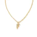 Collier Pendentif Lettre F Doré Chaîne Trombone Bijou Élégant Et Minimaliste Pour Femme - Lettre F / Or