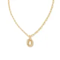 Collier pendentif lettre O dorée, bijou de mode minimaliste pour femmes et filles. - Lettre O / Or