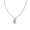 Collier avec pendentif lettre E argenté bijoux mode minimaliste pour femme cadeau élégant - Lettre E / Acier