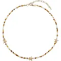 Collana girocollo con perline e stella marina boho, variante di gioielli per vacanze al mare. - modello 3