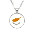 Cyprus kaart hanger ketting stijlvolle zilveren ketting legering sieraden cadeau unisex - Cyprus Kaart Stijl (样式39)