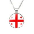 Vintage legering kruis hanger ketting voor heren, creatieve retro stijl sleutelbeenketting sieraden. - Engeland Nationale Vlag Stijl (样式56)
