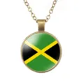 Jamaica vlag brons hanger ketting stijlvolle retro legering sleutelbeen varianten - Stijl Nationale Vlag van Jamaica (样式76)