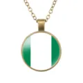 Retro Nigeria vlag hanger ketting bronzen legering ketting heren sieraden stijl - Nigeria Vlag Stijl (样式109)