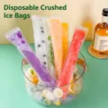 Disposable clear self-sealing ice pop bags for homemade fruit juice popsicles and snacks - 50 Pieces
