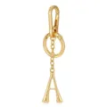Gold letter A keychain bag pendant minimalist metal accessory for daily commuting stylish charm - Letter A