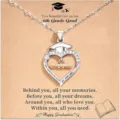 Collier remise des diplômes avec pendentif chapeau, bijou cadeau inspirant pour étudiants diplômés. - Style 2 livre