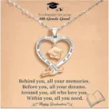 Collier de remise des diplomes pour filles 8e annee cadeau coeur argente joli bijou - Style 3 toque de diplômé