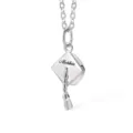 Collier de remise des diplômes en argent pendentif chapeau de docteur cadeau chic - Style 8-Couleur Acier