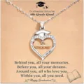 Collier Pendentif Chapeau de Graduation Argent Coeur Cadeau Etudiant Tendance 2026 - Style 3 livre