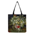 Sac cabas en toile avec imprimé floral de peinture à l'huile, sac bandoulière femme. - Style Floral Peinture à l'Huile Van Gogh (hm3011)