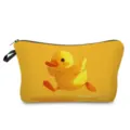 Detalle de neceser de maquillaje con estampado de patito amarillo, bolsa cosmética portátil. - Estilo hzk0353 (Estilo 3)