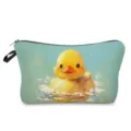 Bolsa de cosméticos con bonito estampado de patito amarillo, neceser de maquillaje para viaje. - Estilo hzk0357 (Estilo 7)