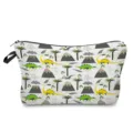 Niedliches Dinosaurier Make-up-Tasche Detail, Cartoon Reise-Kulturbeutel mit Reißverschluss. - Dinosaurier Stil 8
