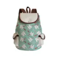 Lindo bolso de lona con estampado de dientes de dibujos animados para estudiantes mochila casual - Sj4535