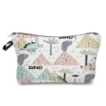 Niedliche Cartoon Dinosaurier Make-up Tasche, tragbare Reise Kulturbeutel Aufbewahrung. - Dinosaurier Stil 14