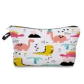 Süßer Cartoon Dinosaurier Druck Make-up Tasche tragbare Reise Aufbewahrung Kulturbeutel - Dinosaurier Stil 15
