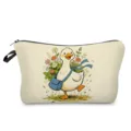 Süße Cartoon Ente Kosmetiktasche mit Reißverschluss für Make-up, Toilettenartikel und Reisen. - Enten-Druck (hzk3360)