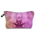 Bolso cosmético con estampado de mandala neceser de maquillaje con cremallera clutch - Estilo hz12378