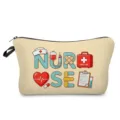 Graziosa borsa cosmetica a tema infermiera cartoon astuccio trucco portatile quotidiano - Stile hzk3343