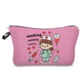 Carina Borsa Cosmetica con Stampa Infermiera Custodia Organizer per Trucco Nuova - Stile hzk3347