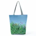 Sac cabas élégant imprimé floral grand sac à épaule bandoulière décontracté pour femme - Style Floral Botanique (hl12018)