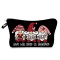 Joli Sac de Maquillage Motif Nain Trousse de Toilette Portable Organisateur de Rouge - Nains Cœur (hz4914)