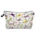 Borsa Cosmetica con Stampa Farfalla Acquerello Pochette da Viaggio Lavabile Nuova - Acquerello Farfalla E Floreale Stampa(hzk2701)