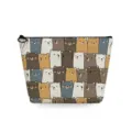 Borsa per cosmetici carina con stampa di orsetti, trousse da trucco portatile per viaggi. - Simpatico Orsetto Animato (sn3591)