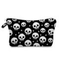 Schwarze Pixel Totenkopf Kosmetiktasche für Make-up Aufbewahrung und praktische Alltagsnutzung. - Pixel-Totenkopf (hzk2770)