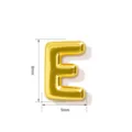 Goldener Buchstabe E Anhänger 8x5mm glattes Kupfer Alphabet Charm für DIY Schmuck Halskette Armband - Buchstabe E (TC255-557-J) / 5 Stück