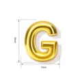 Goldener 3D Buchstabe G Anhänger 8x7mm glatter Metall DIY Halskette Armband Schmuckzubehör - Buchstabe G (TC255-559-J) / 5 Stück