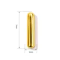Goldener Kupfer Buchstabe I Anhänger glattes minimalistisches Halskette Zubehör 7x2mm - Buchstabe I (TC255-561-J) / 5 Stück