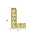 Vergulde zirkonia letter L hanger DIY ketting sieraden accessoire 7x6mm mooi - Letter L Hanger (TC255-038-J)