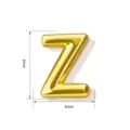 Goldene Buchstabe Z Anhänger Kupfer glänzend DIY Halskette Armband Schmuckzubehör 8mm - Buchstabe Z (TC255-578-J) / 5 Stück