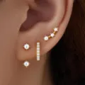 Gold-plated pearl earrings set for women, stylish fashion daily jewelry gift pieces. - Artificial Pearl Style (Style 38)