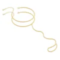 Set de pulsera de dedo dorada, elegante joya de mano para mujer, accesorio de moda versátil. - Cadena de mano / Dorado