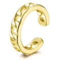 14K gold plated chain ear cuff, minimalist non-piercing clip on earring for daily wear. - Style 9 / Gold