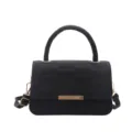 Sac à main noir pour femme sac bandoulière tendance élégant casual fourre-tout chic - Noir