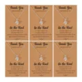 Silver love knot pendant necklace set with greeting cards, ideal bridesmaid wedding gift. - Style 1