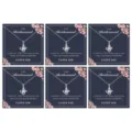 Silver Circular Rhinestone With Bridesmaid Card (Style 5)