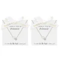 Bridesmaid proposal necklace set with pearl and crystal pendant on elegant white card gift. - Gold Pearl Rhinestone Style (13)
