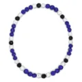 Blue white black rhinestone disco ball beaded necklace for men fashion jewelry gift - Blue White and Black Loop Style