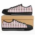 Bequeme niedrige Sneaker mit süßem MAMA-Muster für den modischen Freizeitstil. - 38 / Weißer MAMA und Blumendruck (DF20048)