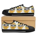 Muttertag Sonnenblumen Druck Low-Top Canvas Sneaker Freizeitschuhe Hauptansicht Produktpräsentation - 35 / Sonnenblume MOM Stil (DF0019)